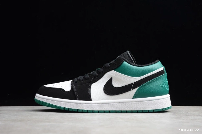 MaikeSneakers Air 553558-113 Black 1 Low White Green Mystic Jordan 0716